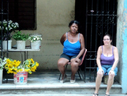 cuban flower sellers