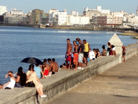 malecon seawall havana cuba