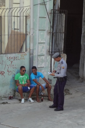 havana cop on patrol